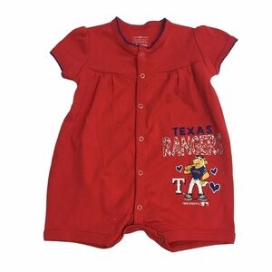 TexasRangers Infant Girls Romper. 6/9M NEW